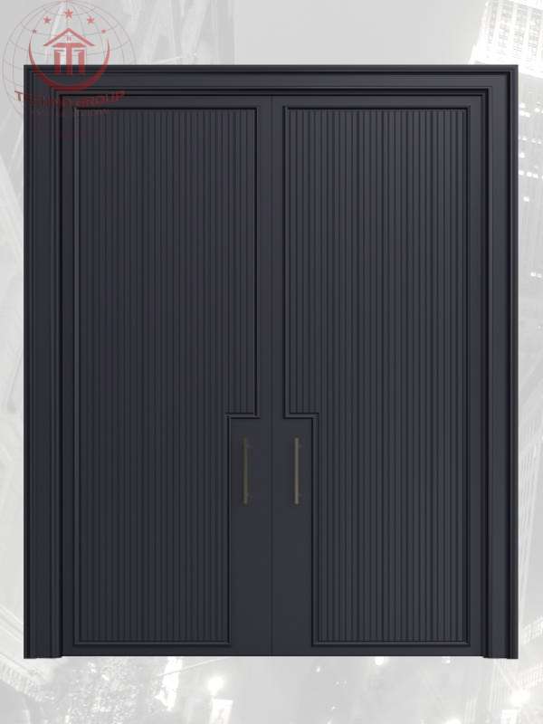 "Energy-efficient HDF door, contributing to thermal insulation and soundproofing."