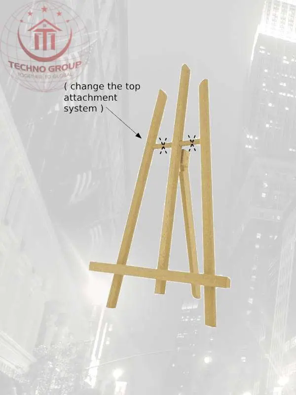 "Versatile wooden table easel, ideal for artists or displaying artwork, providing stability and style."